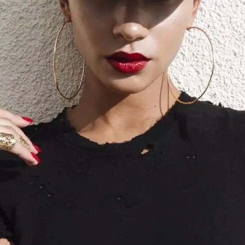 Fine Wire Hoop Earrings