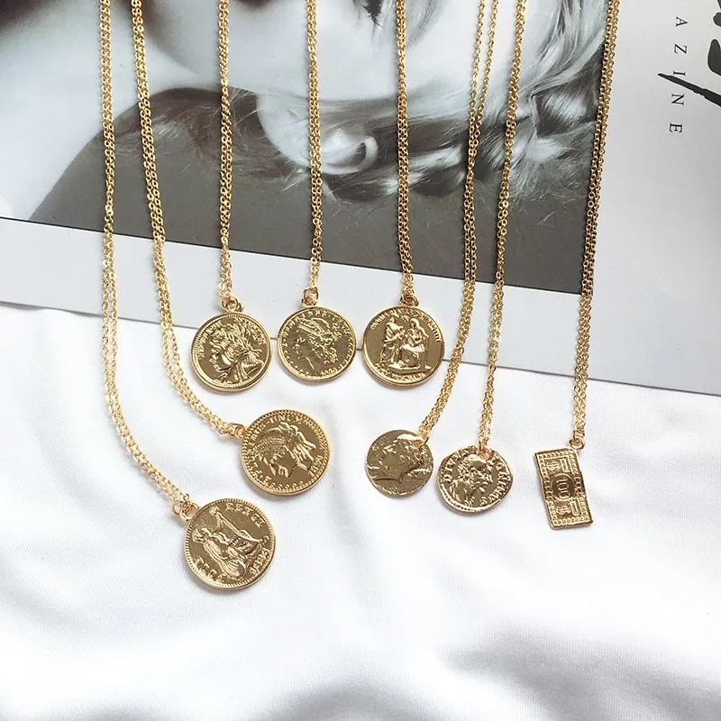 Gold-tone Coin Necklace